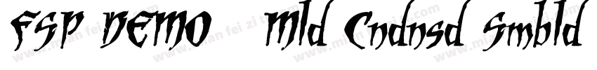 FSP DEMO   Mld Cndnsd Smbld Regular字体转换